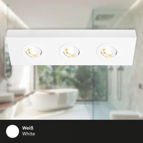 Briloner 3996036 - Faretto LED CTS 3xLED/4W/230V 2700/4000K bianco