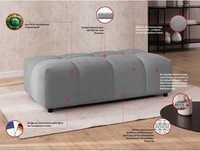 Poggiapiedi grigio Albane – Ropez