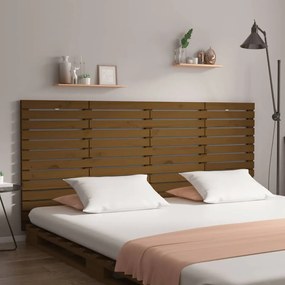 Testiera Da Parete Ambra 156x3x91,5cm İn Legno Massello Di Pino /