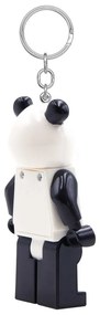 Portachiavi bianco e nero con torcia Iconic Panda - LEGO®