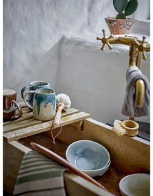 Tazza blu/beige in gres 450 ml Yori – Bloomingville