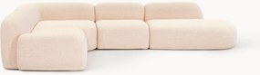 Divano angolare componibile XL in bouclé con chaise longue Wolke