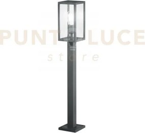 Palo mirage antracite 1 luce attacco e27 ip44 13x13x86cm in metallo...