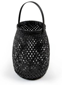Lanterna di bambù nera Lanterna di bambù, ⌀ 18 cm - Compactor