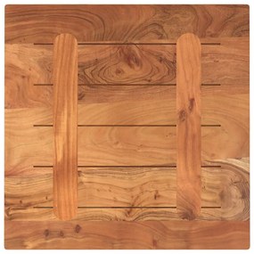 Piano per tavolo 60x60x3,8 cm quadrato legno massello di acacia