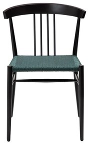 Sedia da pranzo nero-turchese Sava - DAN-FORM Denmark