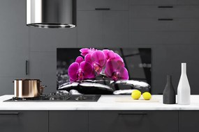 Pannello paraschizzi cucina Pietre Zen dell'Orchid Spa 100x50 cm