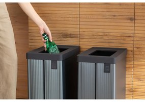 Cestino per la spazzatura grigio in plastica riciclata 54 l Verto Recycle - Curver