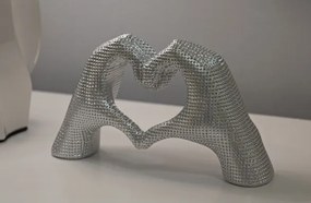 Scultura Lover Silver Cm 25X7,5X13,5
