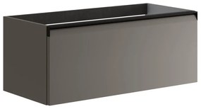 Mobile da bagno sotto lavabo Fusion grigio opaco L 99.5 x H 40 x P 45.5 cm 1 cassetto, lavabo non incluso