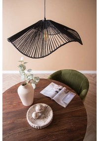 Lampada a sospensione nera con paralume in carta ø 62 cm Sombra - Leitmotiv