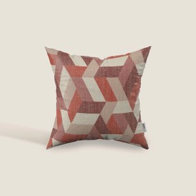 Unreal cuscini a fantasia geometriche in tessuto idrorepellente disponibile in diverse colorazioni rosso