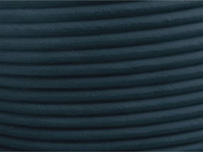 Puof a sacco blu scuro con rivestimento in velluto a coste Socrate – Bobochic Paris