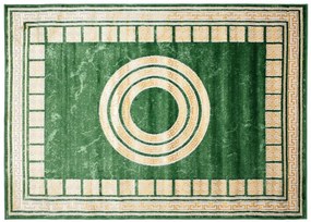 Interessante tappeto verde con motivi geometrici Larghezza: 80 cm | Lunghezza: 150 cm