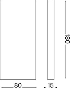 Ideal Lux - Applique da esterno a LED POST-IT LED/6W/12V CRI 90 ottone