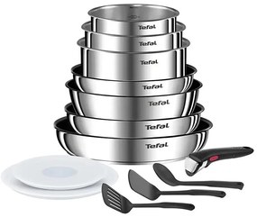 Tefal - Set pentole 13 pz INGENIO EMOTION acciaio inox