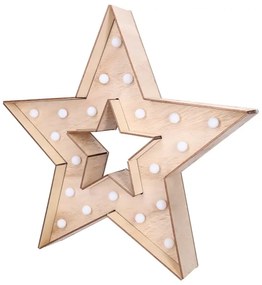 Brilagi - Decorazione natalizia a LED, 2x AA, 38x40 cm, stella