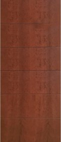 Pannello per porta d'ingresso Easy Marina impiallacciato prodotto senza rivestimento noce L 81 x H 209.5 cm, Sp 8 mm