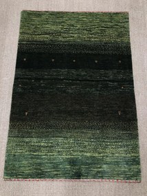 Loribaft Tappeto 80x120 Verde (Iran) Annodato A Mano
