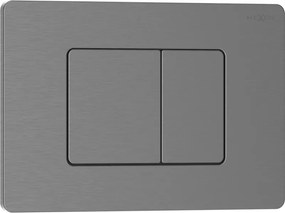 Mexen Tex 05 pulsante di sciacquo in acciaio inox, gun gray spazzolato - 6105-12
