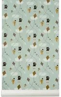 Tapete Kite von Ferm Living - Mint/ Bunt