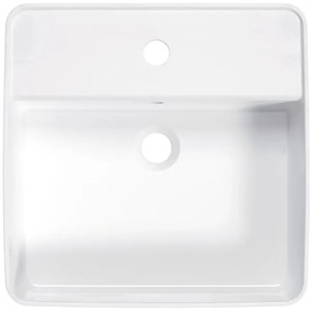 Deante CGS_6U4B - Lavabo da appoggio SQUARE 42x42 cm ceramica/bianco
