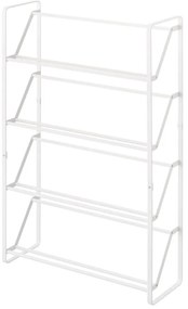 Scarpiera bianca in metallo Frame - YAMAZAKI