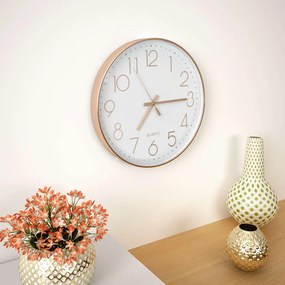 Orologio Da Parete 30 Cm Oro Rosa /