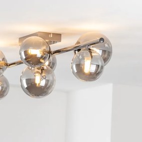 Brilagi - Lampadario a plafone LED MILLA 7xG9/3W/230V cromo lucido/fumé