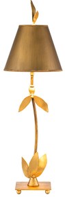 Lampada Da Scrivania Contemporanea Red Bell Acciaio Foglia Oro 1 Luce E27