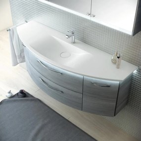Lavabo d'appoggio rettangolare L 149 x H 5 x P 50.5 cm bianco