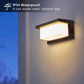 Brilagi - Applique a LED da esterno BRICKY LED/12W/230V nero IP54