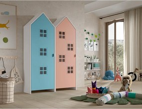 Armadio per bambini azzurro/rosa 115x171,5x37 cm Casami – Vipack