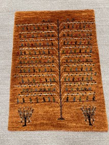 Loribaft Tappeto 60x90 Giallo (Iran) Annodato A Mano