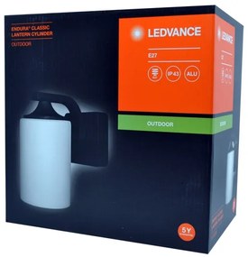 Ledvance - Applique da esterno CYLINDER 1xE27/60W/230V IP43 nera