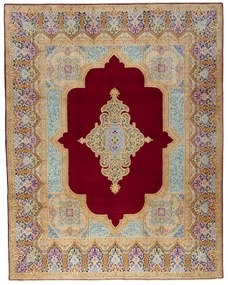 Kerman Tappeto 310x390 Rosso (Iran) Annodato A Mano