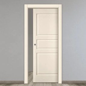 Porta scorrevole New York avorio L 70 x H 210 cm reversibile