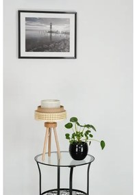 Brilagi - Lampada da tavolo CEDAR LUNETA 1xE27/15W/230V rattan/marrone/crema