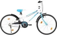 Bici per Bambini 24 pollici Blu e Bianca