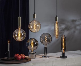 Supporto per lampada argentato 10 cm Glans – Star Trading