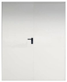 Porta doppia anta tagliafuoco battente EI2CE 60 avorio L 160 x H 215 cm reversibile