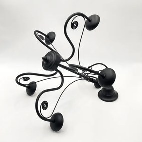 Brilagi - LED Lampadario a sospensione con catena COTTAGE 5xG9/40W/230V nero/bianco