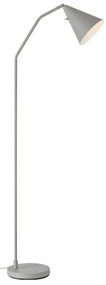 Lampada da terra LED grigia con paralume in metallo e intensità regolabile (altezza totale 144 cm) Funil – Markslöjd