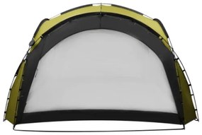 Tenda per Feste con LED e 4 Pareti 3,6x3,6x2,3 m Verde