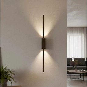 Applique LED AISHA LED/12W/230V 4000K 80 cm nera