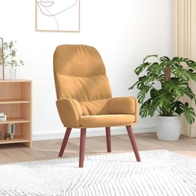 Poltrona Relax Marrone İn Velluto /