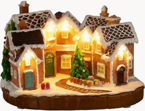 Decorazione natalizia a LED con funzione timer Gingerbread Village