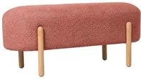 Panca 108x41,5x48 cm Dalia in Boucl Rosa Antico