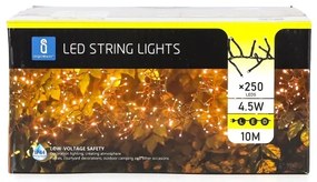 Aigostar - Catena decorativa da esterno LED 250xLED/10m IP44 bianco caldo