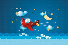 Carta da parati – Volo con aeroplanino